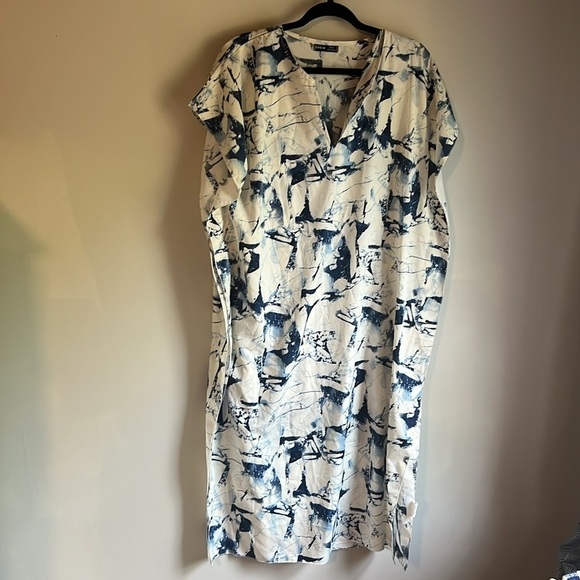 SHEIN - BLUE PATTERN KAFTAN - SIZE M - NWOT - Picture 4 of 5